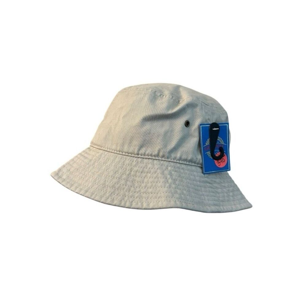 Gelante Mens Small  Medium Tan Bucket Cap Hat Cotton Fishing Hunting Outdoor NWT